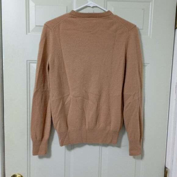 Naadam Mens XS 100% Cashmere Pullover Crewneck Sweatshirt City Chic Camel Brown - Picture 6 of 10